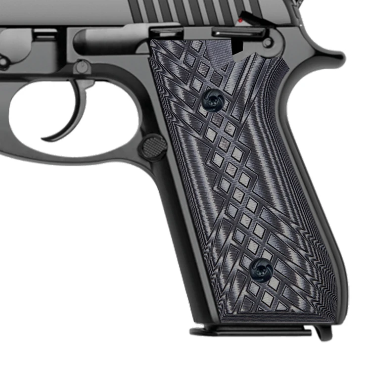 
Taurus PT92 G10 Gun grips for PT-99/PT-92/PT-100/PT-101, Crosshatch texture 