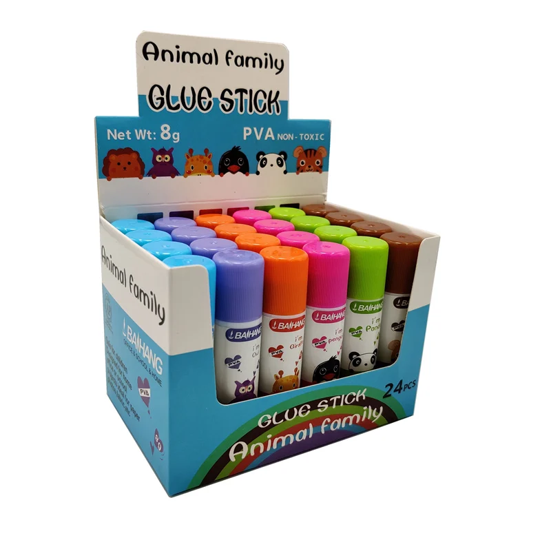 Customized print stationery students useful school supplies non-toxic pva glue stick 8g White Glue Sticks for children