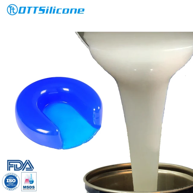 Transparent Jelly RTV-2 Liquid Silicone Rubber for Medical Care Head Neck Gel Base