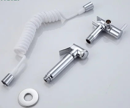 Hot Sale Handheld Brass Toilet Bidet Kit Portable Shattaf Set With Hot and Cold Thermostatic Valve