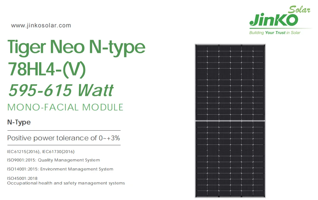 Jinko solar panel 420w 550w 570w 600w 615w pv panel jinko