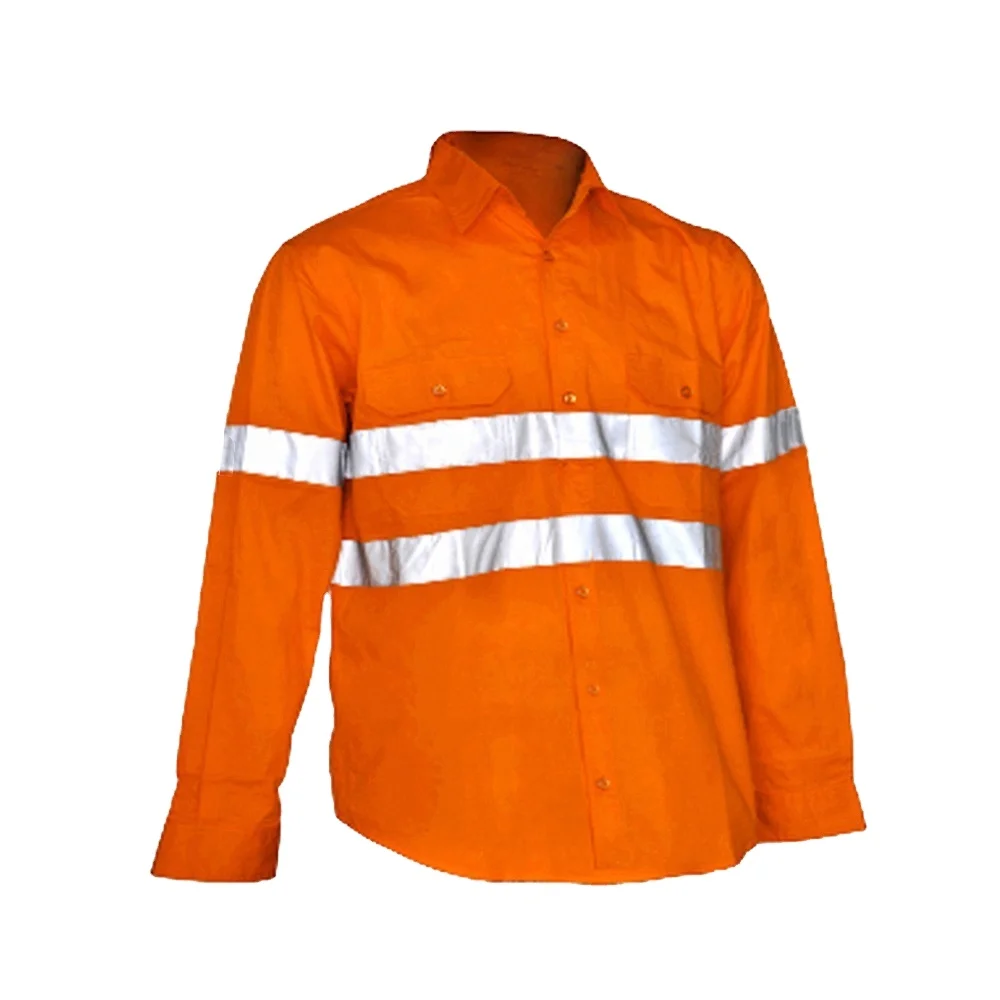 Custom Orange Safety clothing work fireproof FR jacket