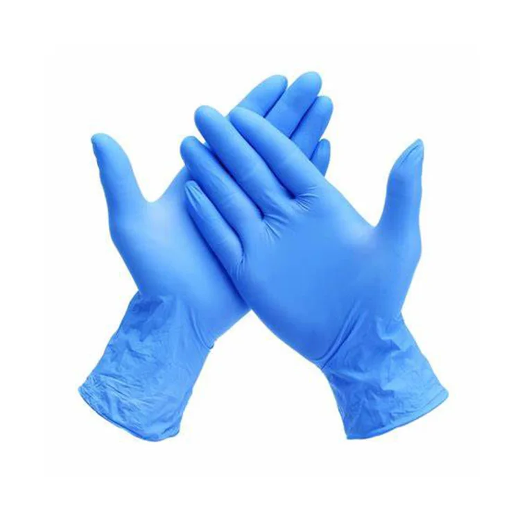 Custom azul cobalto guantes de nitrilo vinil waterproof multi-purpose guantes de nitrilo black