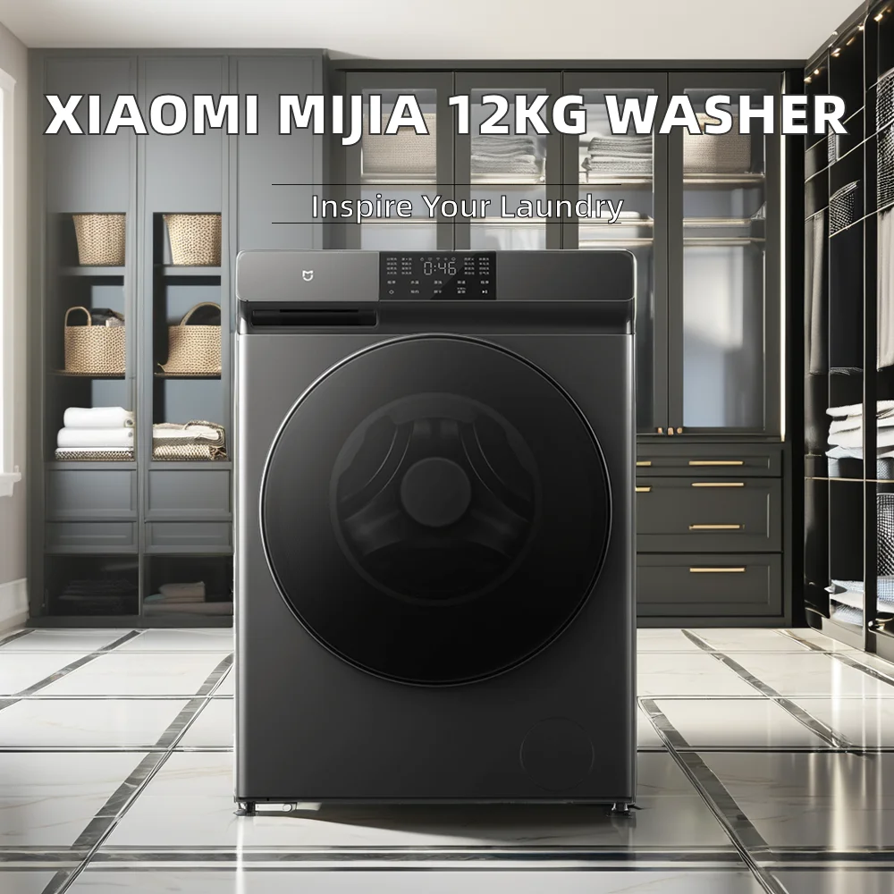 12kg Fully Automatic Smart Washing and Drying Machine for Xiaomi Mijia Chinese Redmi Note 10pro Novel Washing Clothes Machine