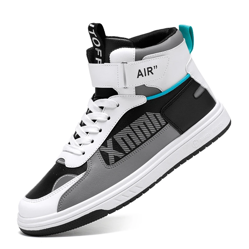 Autumn And Winter High Help Board Shoes Leisure Reflective Sports Shoes Street Tide Shoes