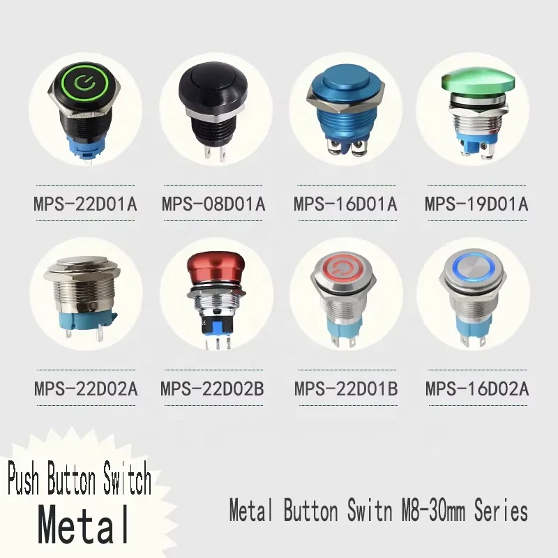 Wintai-tech China Momentary Metal Push Button IP68 Metal Push Button Switch 12MM NO LED Metal Push Button Switch Manufacturer