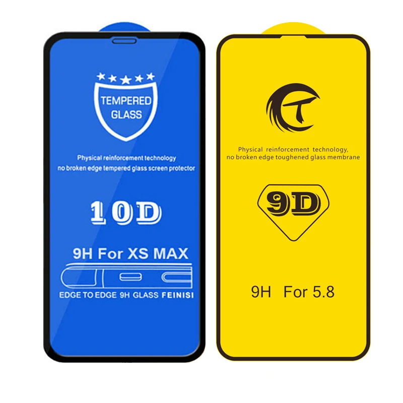 Индивидуальное закаленное стекло 9D, цена 11D, сотовый телефон, полная проклейка, Защита экрана для iphone 12 XS Max 13 pro max, простая установка