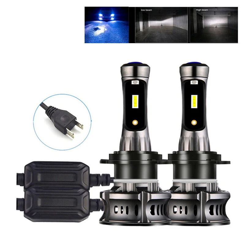 High Low Beam 6000K 8000K Drl 12V Plug and Play Car H1 H11 H4 H7 Devil Eye Led Headlights with Canbus