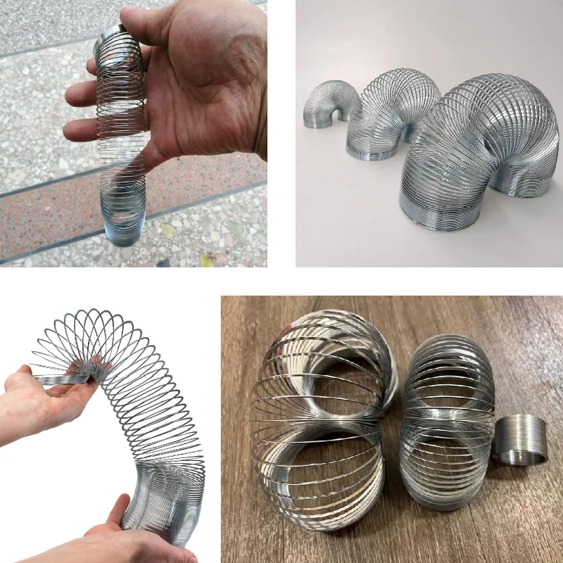 Walking Spring Toy  Rainbow Big Steel Metal Slinkys Walking Toy Metal Spring Toys  for Child