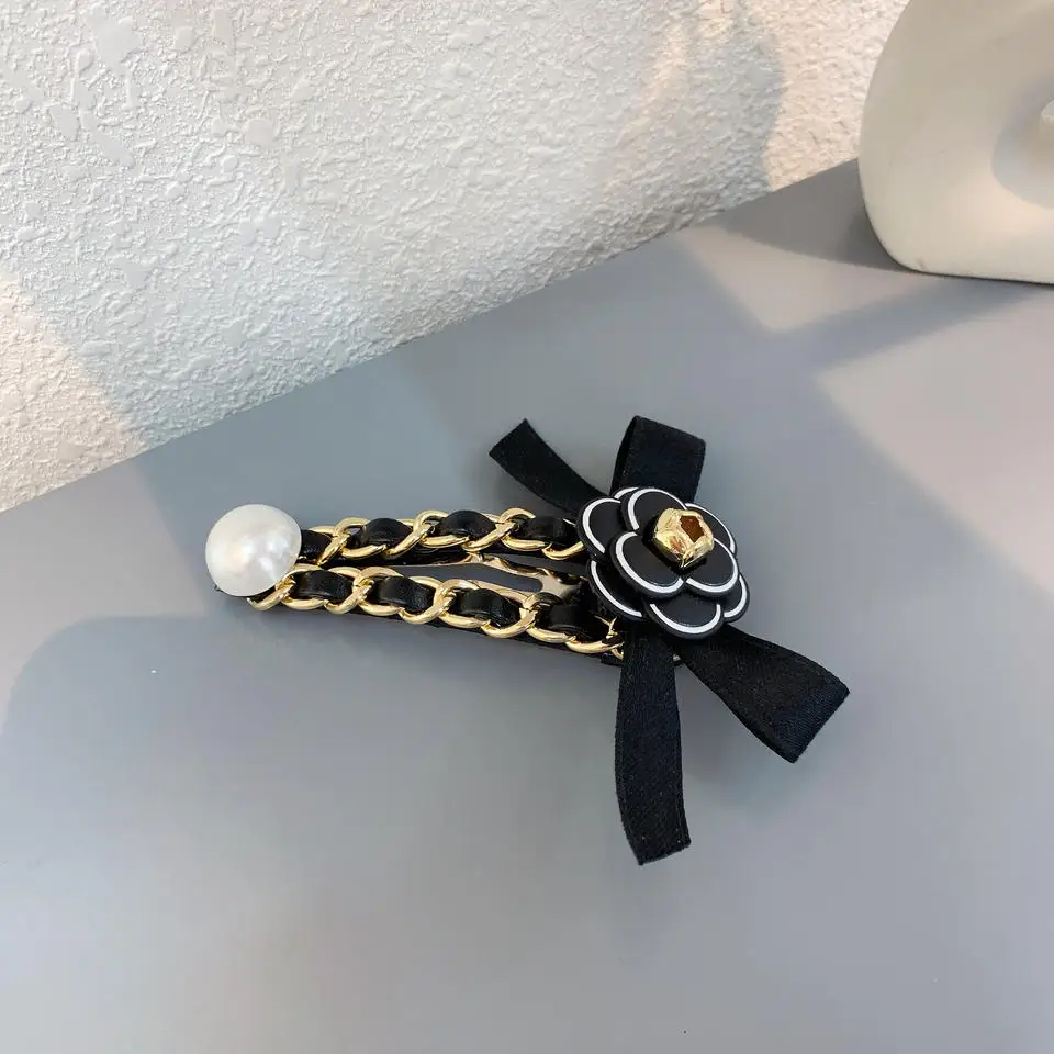 Designer Camellia Hair Clips Famous Brand Collection Hair Accessories Flower Hairgrips Hairpins Girls Fashion Headwear