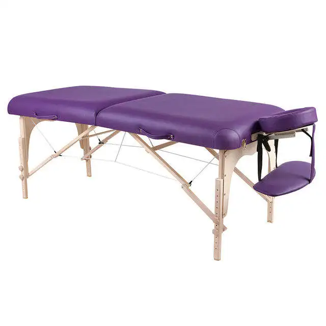 Sukar Portable Massage Bed Professional Wooden Lash Bed Portable Folding Spa Face Massage Bed