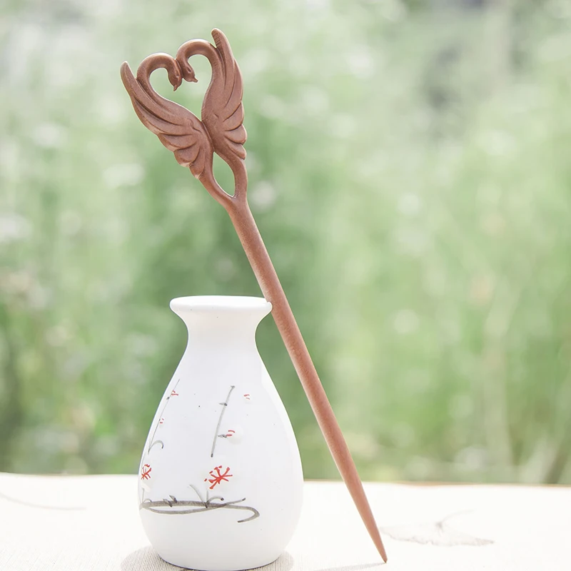 Rabbit hairpins custom hair clip chinese hairpins korean hairpin Customized wooden handicraft gifts Cheap Wholesale Hot Sale