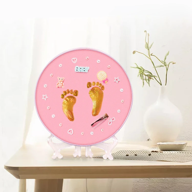 High Quality Baby Color Safe Inkless Footprint Handprint Kit Clay