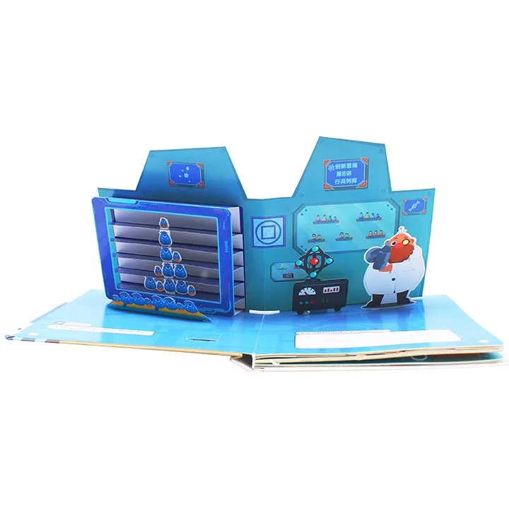 
Wholesale child book kids Children English Short Story Round Corner Pop Up Book Board Book 