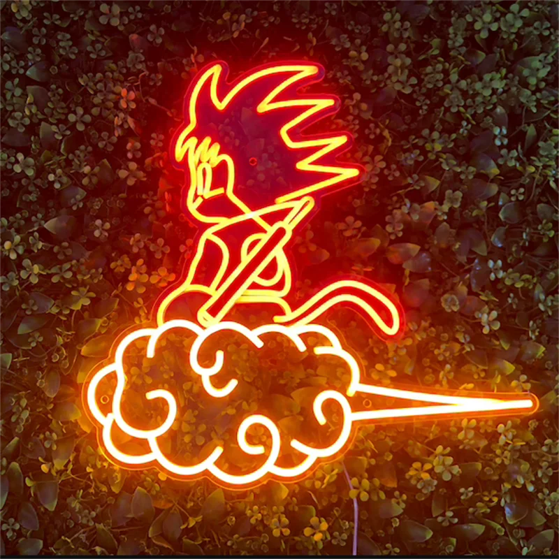 Wholesale led lighting custom flexible neon lamp acrylic open caractor led light with bedroom