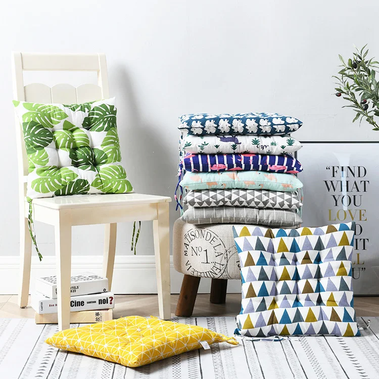 Factory Price Custom Super Soft Office Chair Seat Cushion New Arrival Farmhouse Decorative Home Floor Square Seat Cushion