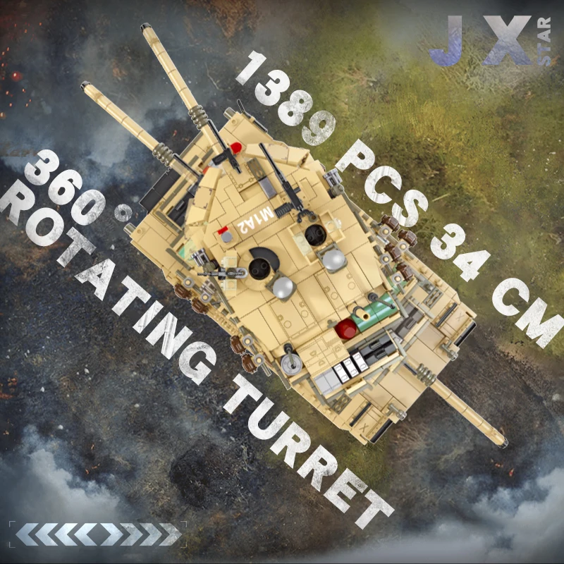 JIESTAR 2023 Лидер продаж 1389 шт. Танк армейский строительный блок Ww2 Военная историческая коллекция модель игрушки для мальчиков и девочек подарочный набор