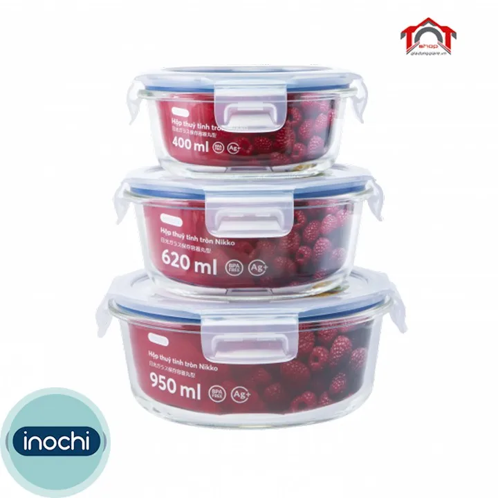 HOT Microwavable Heat resistant Microwave Food Box Borosilicate Glass Food Storage Container