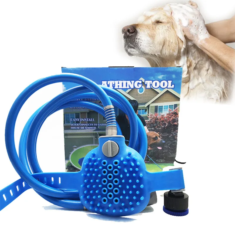 Pet Dog Cleaning Supplies Comb Hair Portable Bath Artifact Comb Brush Pet Bath Tools