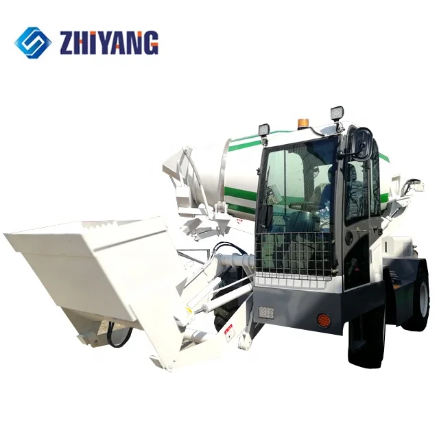 China 5.5 Cubic Meters Small Fuel Concrete Mixer Truck Self Loading Cement Mixer