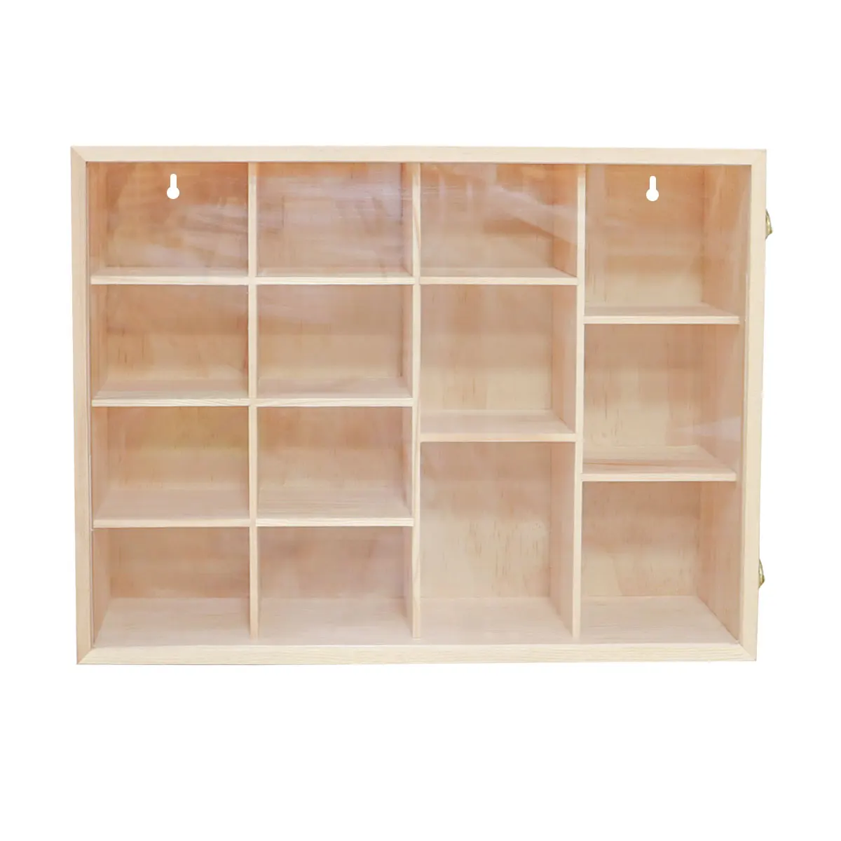 Custom wooden wall & display shelves model car display cabinet modern showcase with acrylic lid