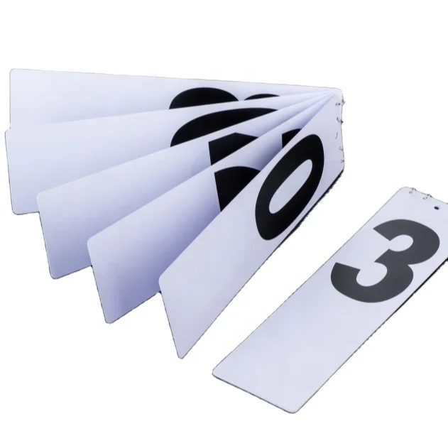 Flip Number Supermarket Price Chart Pad for Board Display