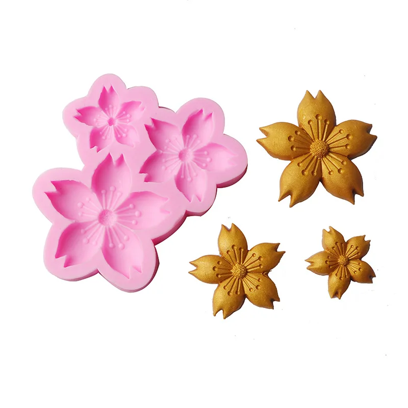 Sakura  Flower Cake Decorating Tool Baking Mold Fondant Silicone Mold