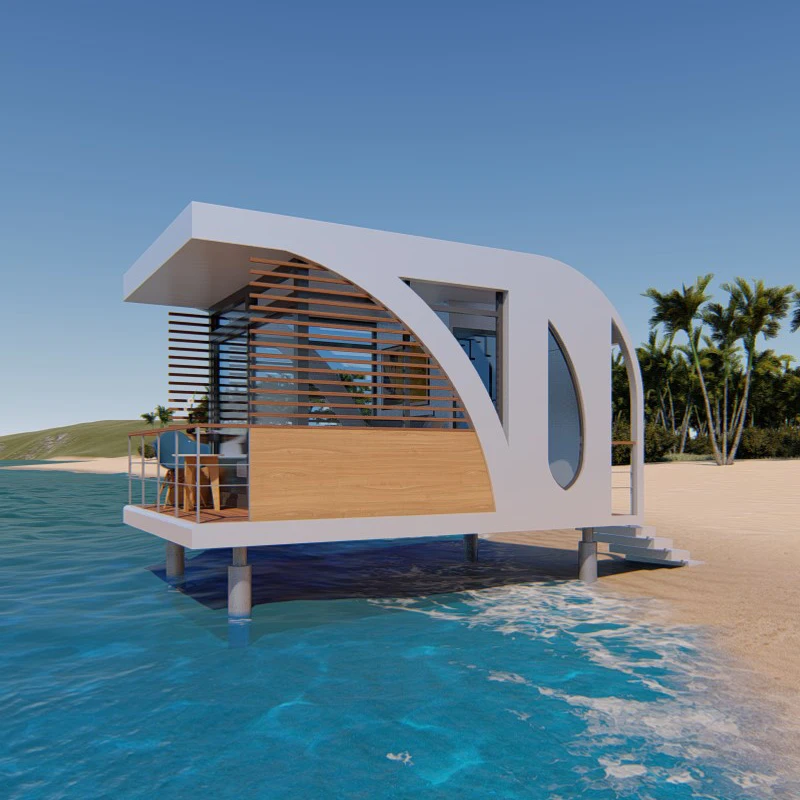 Китайская фабрика, светлый стальной крошечный сборный дом для виллы с крышей