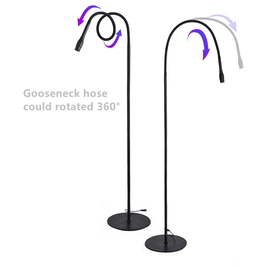 Lash UV Curing Lamp Floor with Foot Petal 10W UV False Eyelash Extension Light Nail Dryer Grafting Glue Fast Curing lamp
