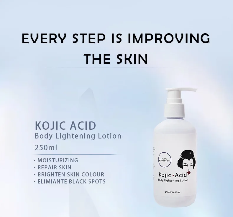 Hot selling 3-piece set of Kojic Acid Body Cream Handmade Soap customized your own brand