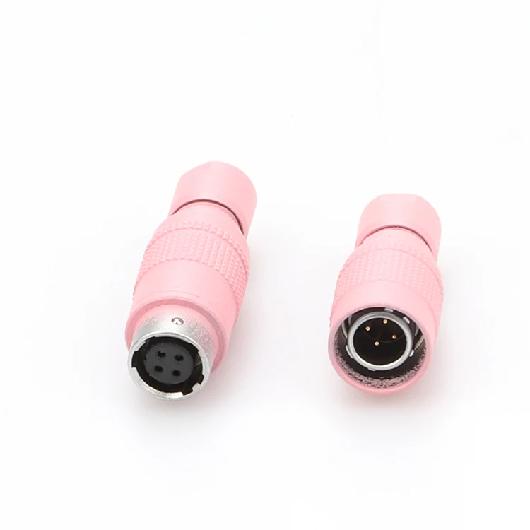 Pink YC8 4pin Connector Male Female Mini Push Pull Connector Detachable Connector