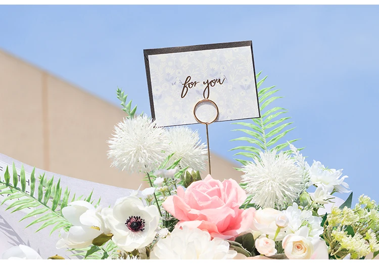 Korean Metal Card Flower Shop Flower Packaging Diy Material