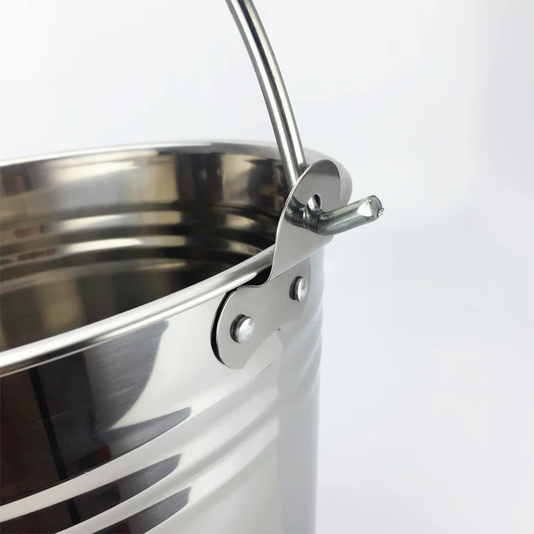  Высокое качество 5L 6L кувшин для воды из нержавеющей стали ведро домик и набором инструментов чистки Прочный ведра швабры металлические с ручкой домашнего