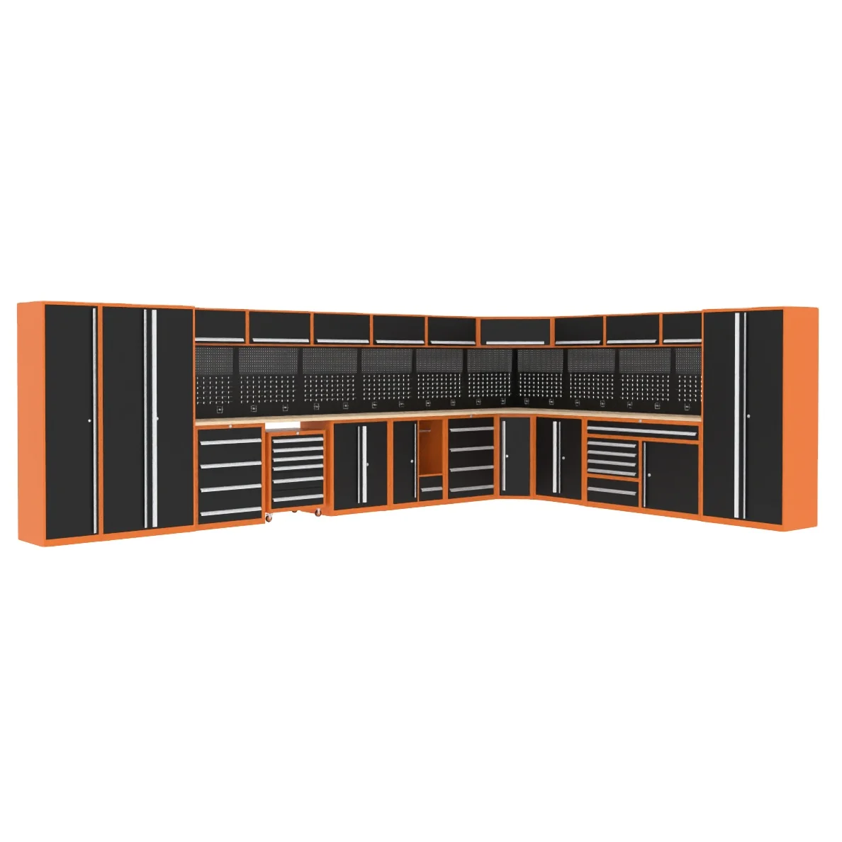 Metal garage storage tool cabinet with drawers