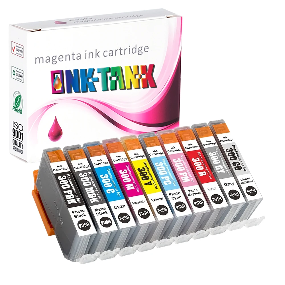 INK-TANK PFI300 PFI-300 PFI 300 Premium Compatible InkJet Ink Cartridge for Canon imagePROGRAF PRO-300 PRO 300 Printer
