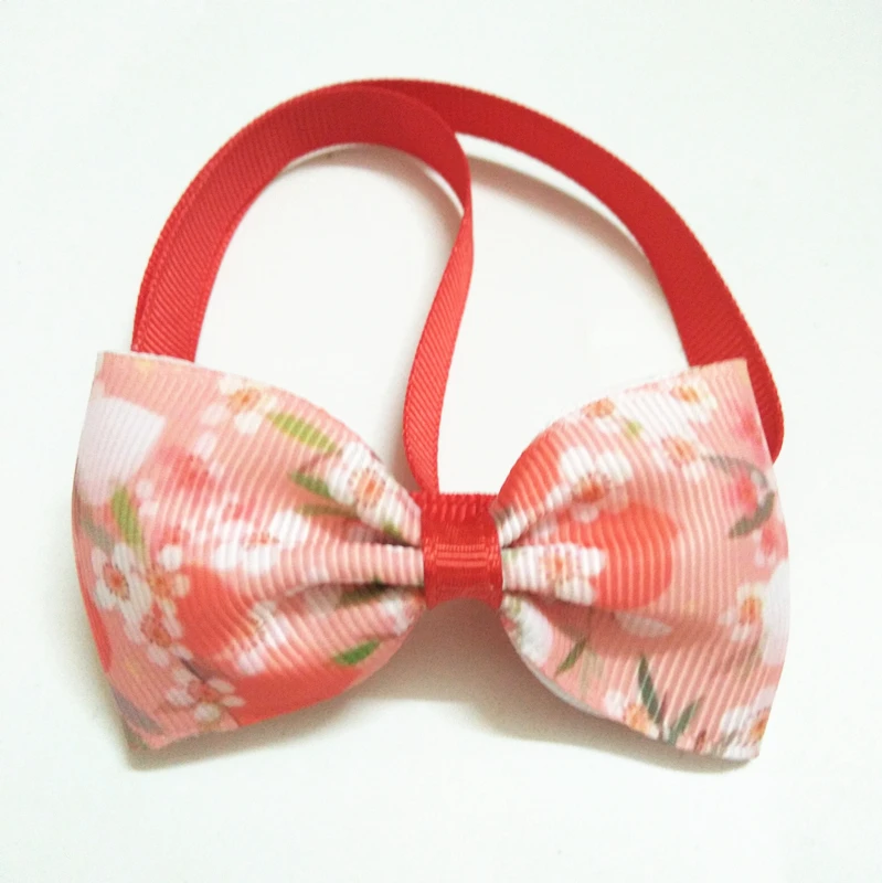10 designs dog collar bow tie adjustable pet lead collar dog bow tie wholesale supplier