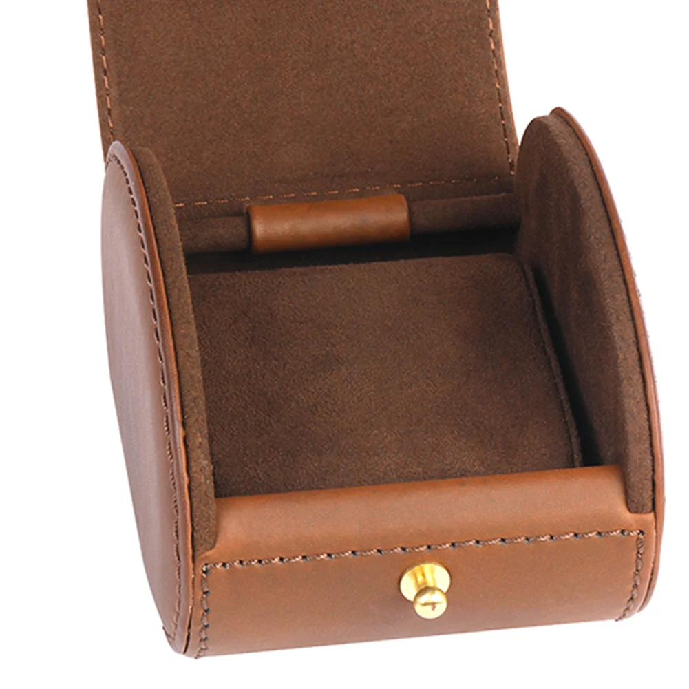 Customized Wristwatch Luxury Portable Organizer Case Travel Leather Display Single Watch Box