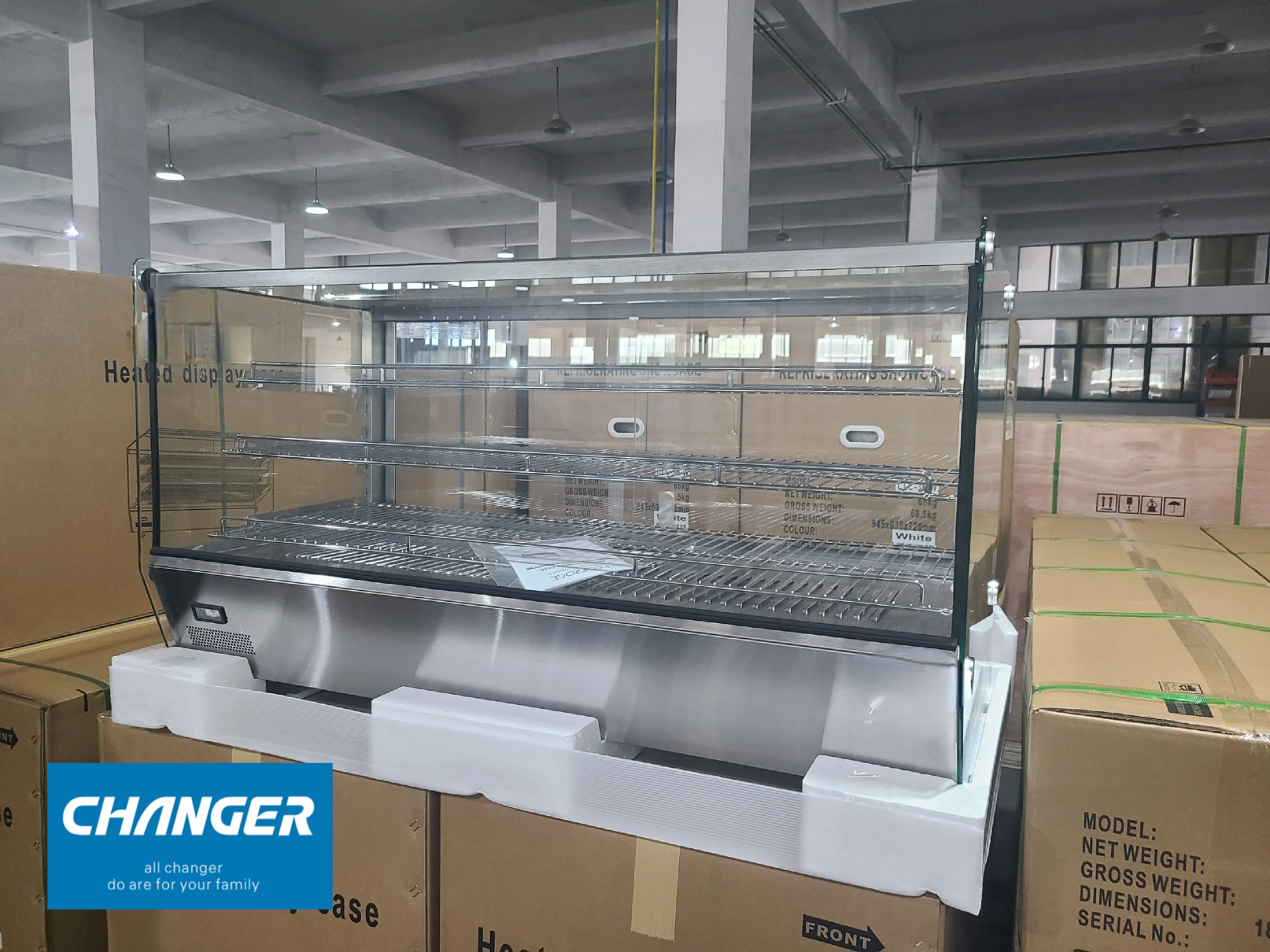 160L Snacks Warmer Display Case Catering Equipment Foodservice Heated Display Showcase with Factory Direct Price