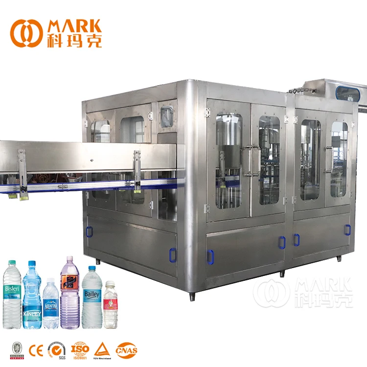 3 in 1 Monoblock  Small PET Plastic Bottle Natural Pure Spring Water Bottle Filling And Capping Machine