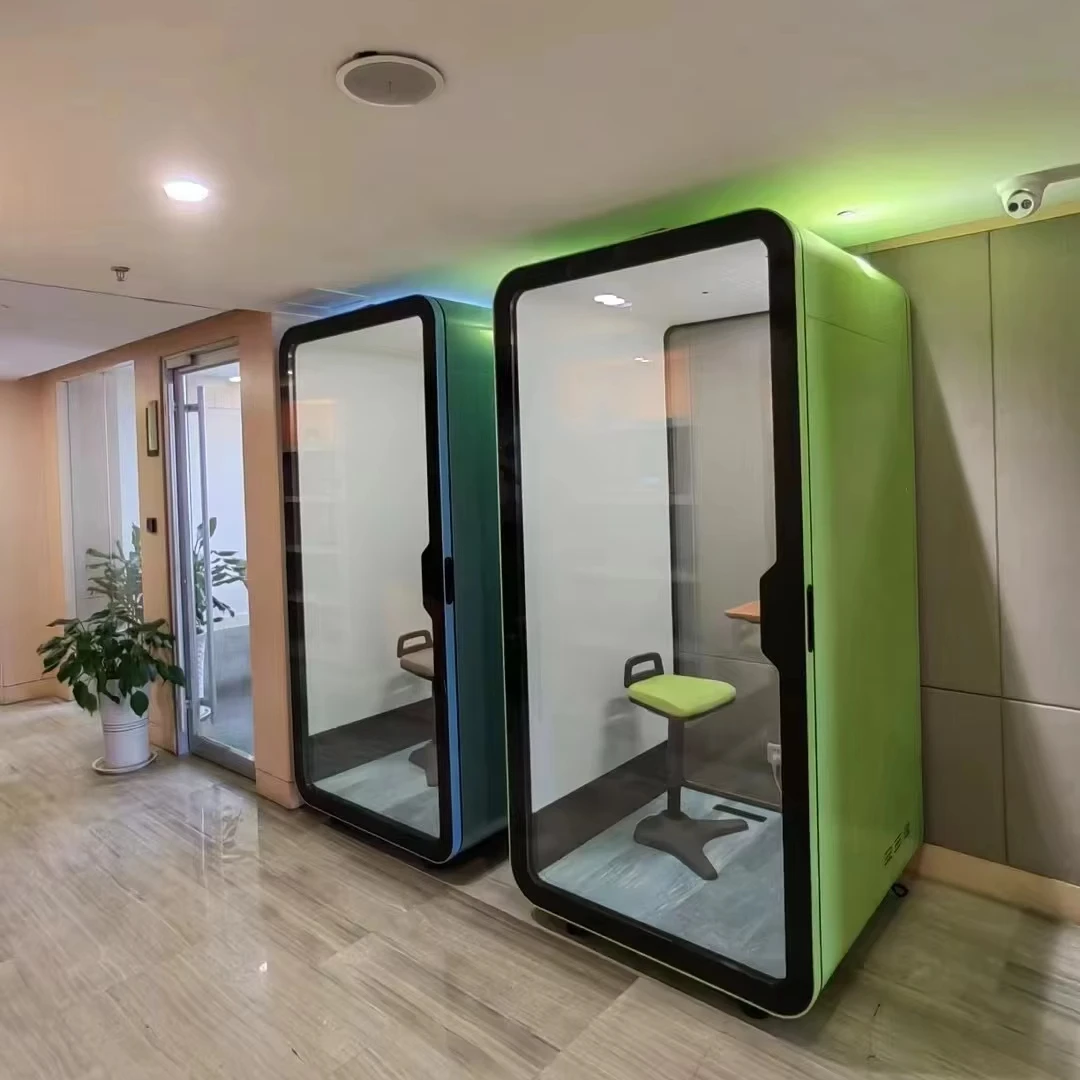 Noise Insulation Acoustic Phone Booth Soundproof Phone Booth Indoor Soundproof  Office Pod