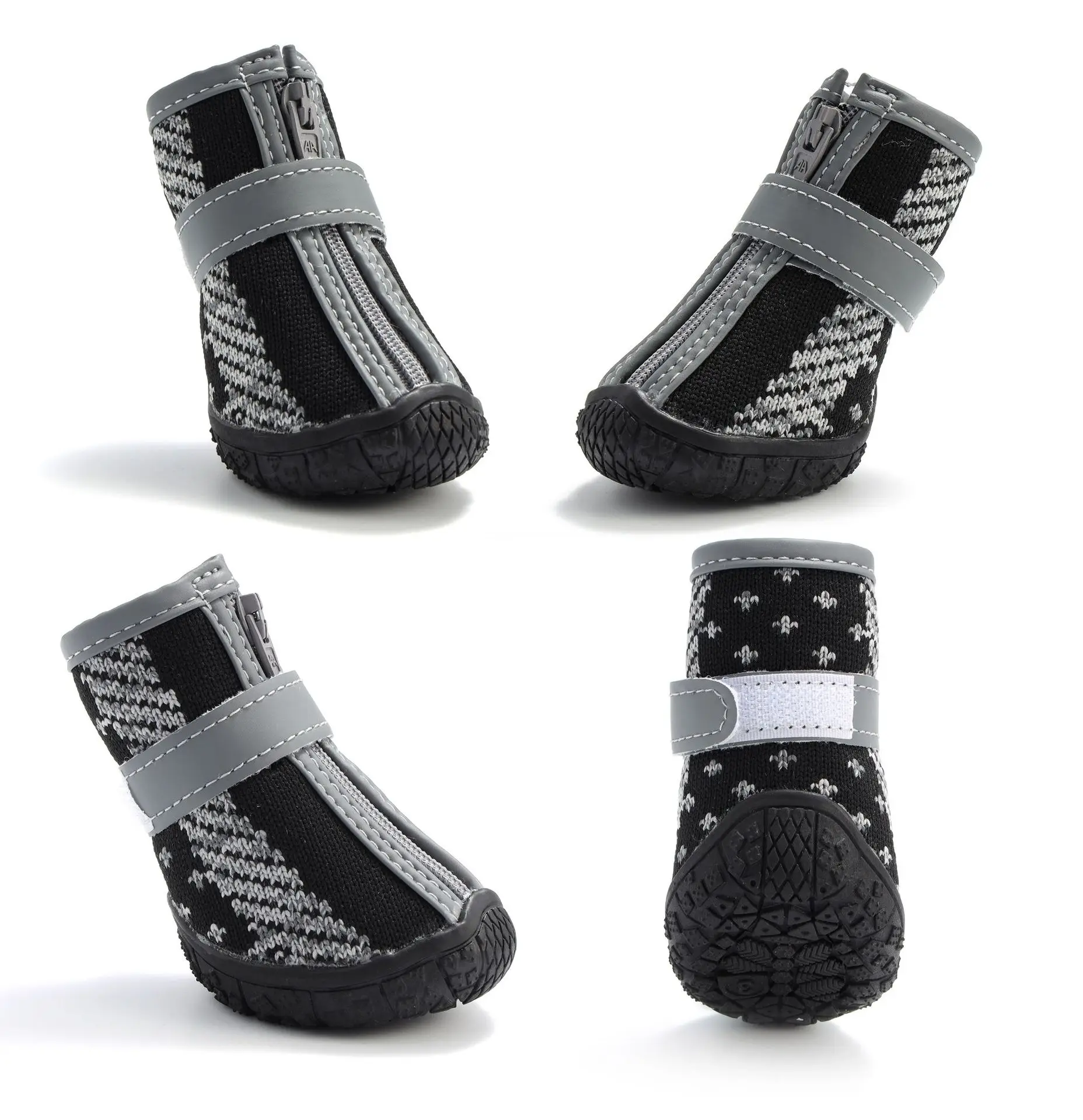 DRESSPET Charms Freedogs Mesh Waterproof  From Manufacturer With Reflective Hot Pavement Huskies Sneakers Dog BootsShoes