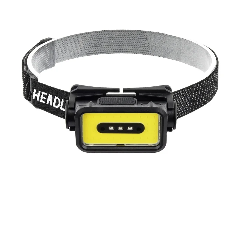 Outdoor Running Climbing Working 1200 mAh Multifunctional Headlight rechargeable ABS Plastic Work Light 450 Lumens Headlight