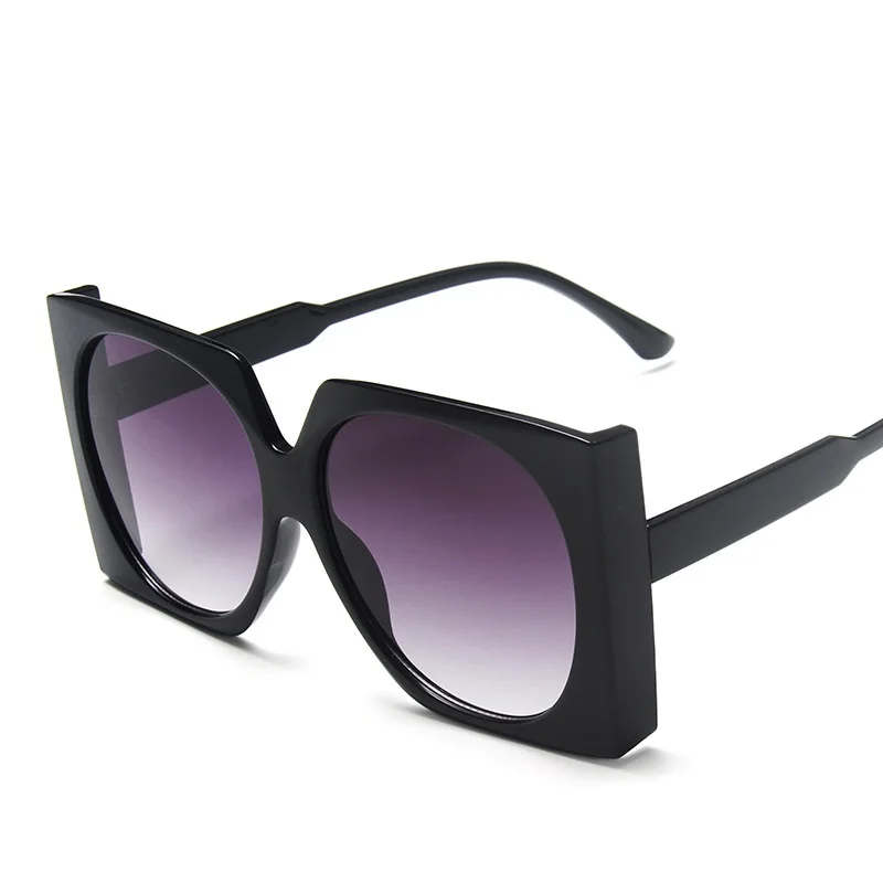 Lbashades новые роскошные брендовые винтажные градиентные круглые линзы большие квадратные солнцезащитные очки для