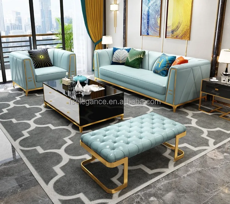 elegant home theater sala de high back loveseat chesterfield sofa set leather european style nordic style sofa