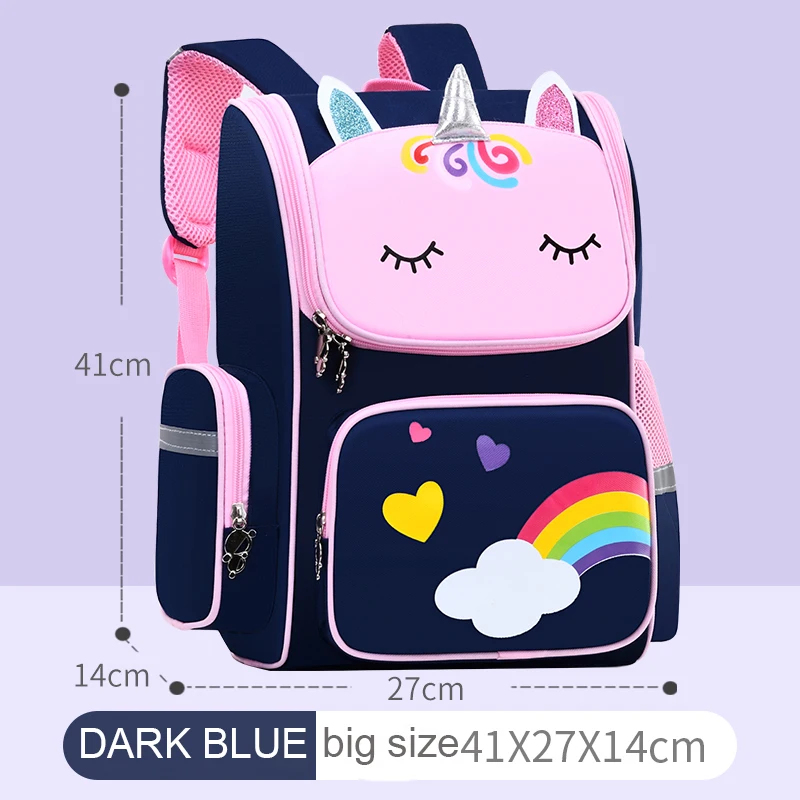 Luxury Trendy Kids Unicorn Schoolbag Bookbag Cartoon Animal Toddler Backpack RFID School Bags for 1-7 Ages Kids