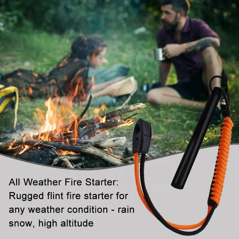 Водонепроницаемая Ферро-удочка комплект для восстановления огня из Кремневого камня стартер сумки передач
