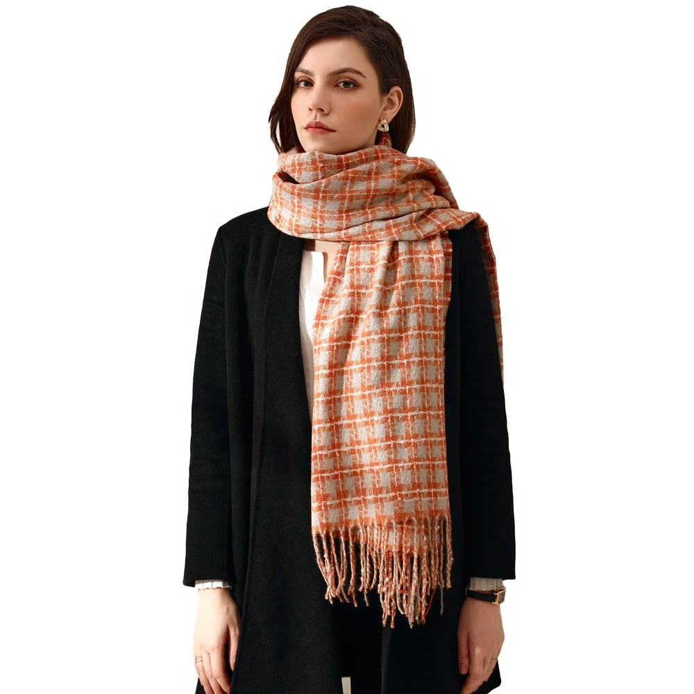 
Factory wholesale high quality printed pattern cashmere scarves for winterr warm 