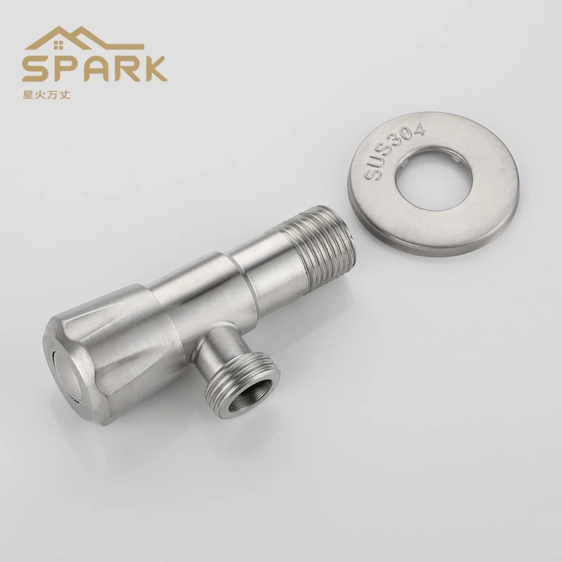 High quality Bathroom Toilet Angle Valve Water Stop China factory direct 304 Stainless steel Angle valve wholesale price