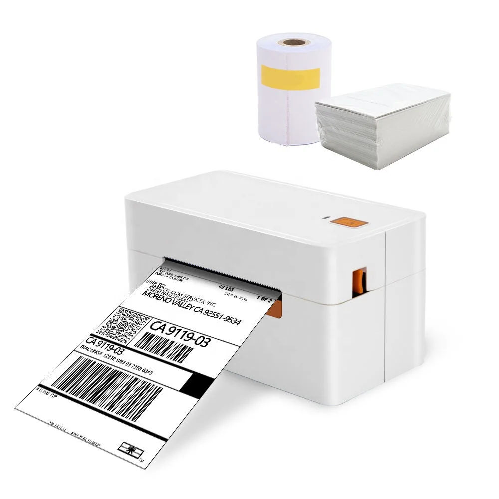 QIRUI 80mm thermal barcode sticker waybill printer 3 inch USB cheap multi-field shipping label Bluetooth wireless printer