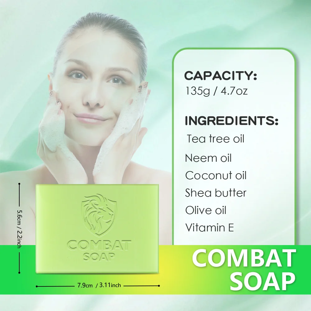 Factory Charcoal Combat Anti Acne Organic Soap Bar Handmade Moisturizing Anti-inflammatory Hand Made Soap Manufacture